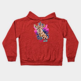 Giraffe Paint Kids Hoodie